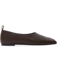 Courreges - Minimal Leather Loafers - Lyst