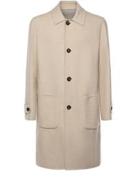Eleventy - Reversible Wool Coat - Lyst