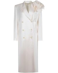 Magda Butrym - Madra Butrym Coat Made Of Linen Blend - Lyst