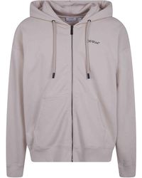 Off-White c/o Virgil Abloh - Skate Half Arrow Zip Hoodie - Lyst
