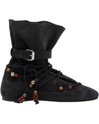 Isabel Marant - Letiz Beaded Lace-Up Boots - Lyst