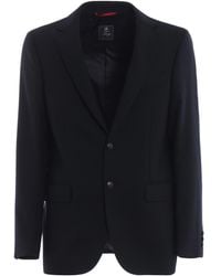 Fay - Travel Jacket Pinpoint Cotton Tailored Blazer - Lyst