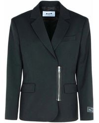 MSGM - Polyester Blend Jacket - Lyst