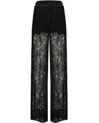 Pinko - Cluedo Satin And Lace Trousers - Lyst