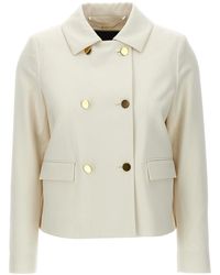 Kiton - Cropped Double-Breasted Jacket - Lyst