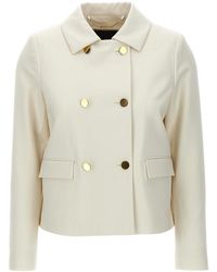 Kiton - Cropped Double-Breasted Jacket - Lyst