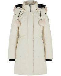 Moose Knuckles - Stirling Original Ivory Cotton Blend Parka - Lyst