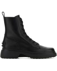 Tod's - Leather Ankle Boots - Lyst