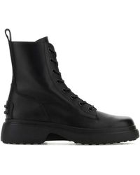 Tod's - Leather Ankle Boots - Lyst