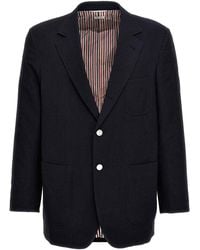 Thom Browne - Single-Breasted Seersucker Blazer - Lyst