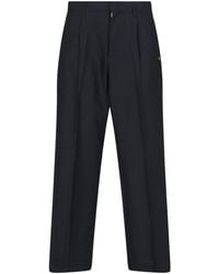 Our Legacy - Tailored Trousers With Contrast Embroidered Logo - Lyst