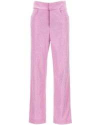 GIUSEPPE DI MORABITO - Cotton Pants With Crystals - Lyst