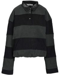 Acne Studios - Striped Polo Sweater - Lyst