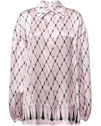 Genny - Printed Silk Shirt - Lyst