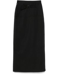Lemaire - Slited Midi Skirt - Lyst