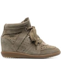 Isabel Marant - Bobby Leather Sneakers - Lyst