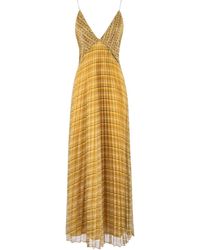 Nenette - Long Pleated Dress - Lyst