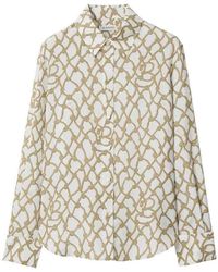 Burberry - Knot Silk Shirt - Lyst