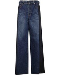 Sacai - Denim X Suiting Pants - Lyst