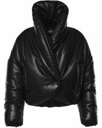 ANDAMANE - Mona Padded Cropped Jacket - Lyst