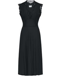 Maison Margiela - Silk Midi Dress - Lyst