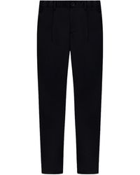 Herno - Washed Mechanical Stretch Twill Trousers - Lyst