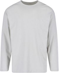 Lemaire - Cotton And Silk T-Shirt - Lyst