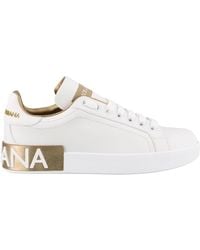 Dolce & Gabbana - Sneakers Portofino Calfskin - Lyst