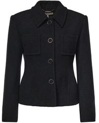 Chloé - Tailored Boucl Wool Jacket - Lyst