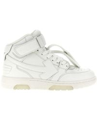 Off-White c/o Virgil Abloh - Out Of Office Mid Top Lea Sneakers - Lyst