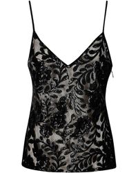 Golden Goose - Journey Ws V Neck Top Pin Lace Paillettes - Lyst