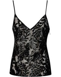 Golden Goose - Journey Ws V Neck Top Pin Lace Paillettes - Lyst