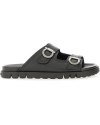 Ferragamo - Double-Strap Sandal - Lyst