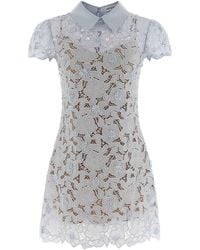 Self-Portrait - Guipure Lace Mini' Dress - Lyst