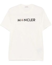 Moncler - Ss T-Shirt Natural - Lyst
