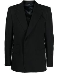 Dolce & Gabbana - Single-Breasted Wool Blazer With Peak Lapels - Lyst
