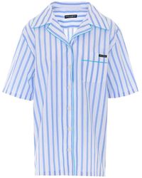 Dolce & Gabbana - Striped Poplin Shirt - Lyst