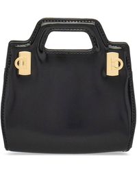 Ferragamo - Wanda Micro Leather Crossbody Bag - Lyst