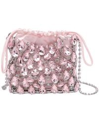 Self-Portrait - Mini Crystal Chainmail Handbag - Lyst
