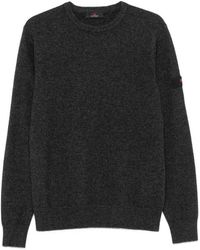 Peuterey - Textured Knit Sweater With Crew Neckline - Lyst