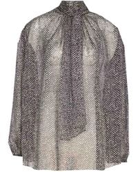 Dolce & Gabbana - Silk Chiffon Blouse - Lyst