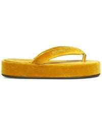 Balenciaga - Jet Lag Velvet Flip-Flops - Lyst