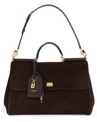 Dolce & Gabbana - Sicily Soft Suede Bag - Lyst