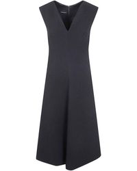 Emporio Armani - Sleeveless V-Neck Dress - Lyst