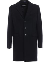 DSquared² - Techno Wool Single-Breasted Coat - Lyst