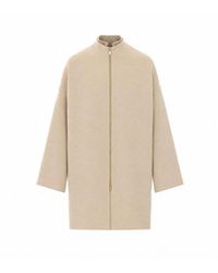Fabiana Filippi - Coat With Frontal Zip Closure - Lyst