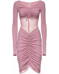 Nensi Dojaka - Ruched Ballet Mini Dress - Lyst