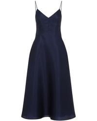 Alberta Ferretti - Triple Organza Midi Dress - Lyst