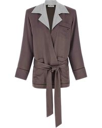The Attico - Dressing Gown Blazer - Lyst