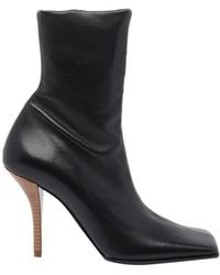 Alaïa - Glatte Lederstiefeletten Von Mit Eckiger Spitze Und Hohem Stiletto-Absatz - Lyst